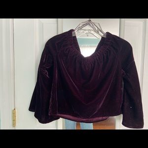HOLLISTER VELVET TOP